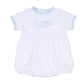 Magnolia Baby Gator Applique Bubble - Light Blue