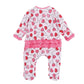 Magnolia Baby Sweetheart Pops Ruffle Zip Footie
