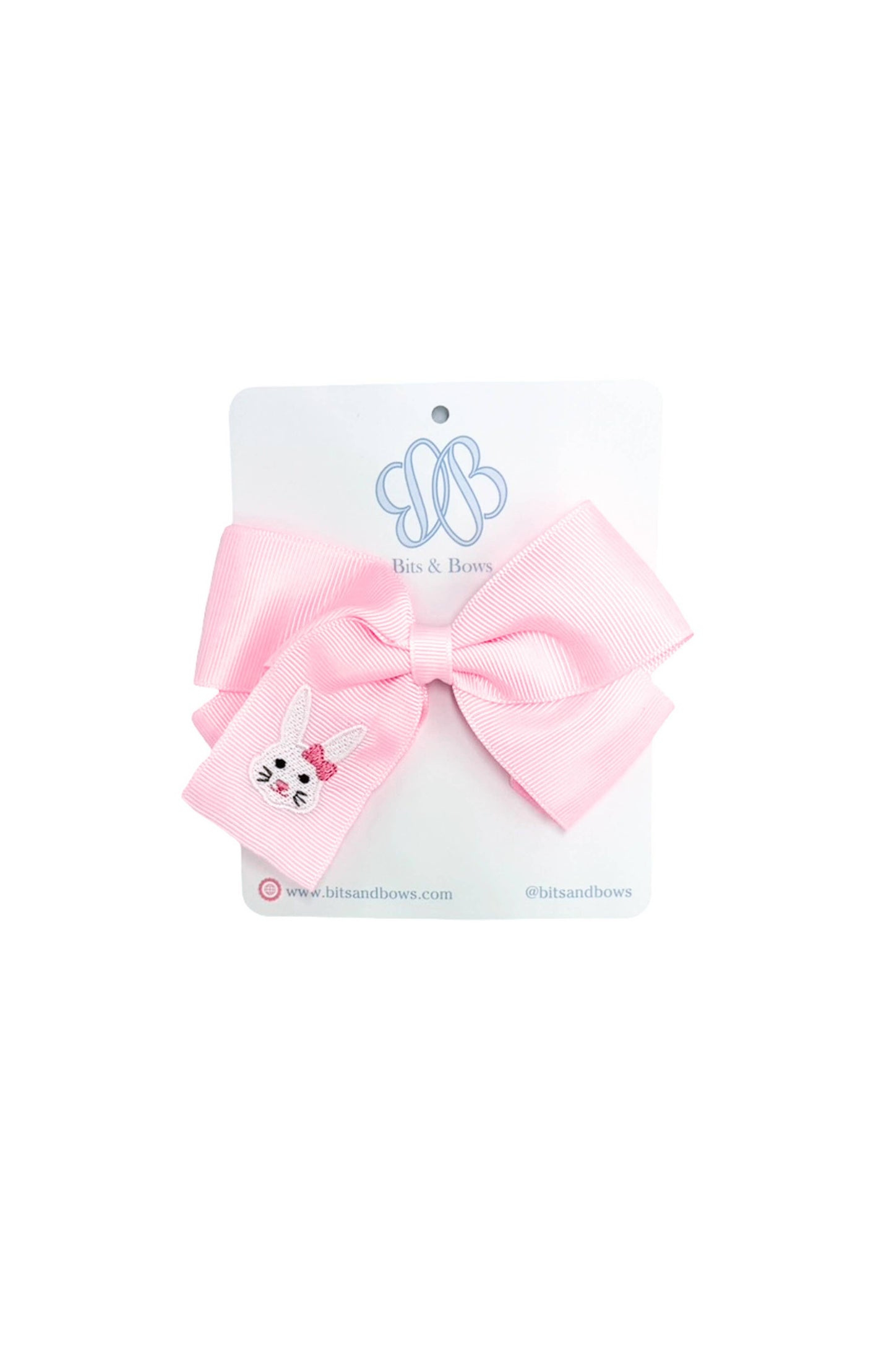 2026 Bunny Hair Bow (Lavender, Pink)