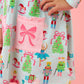 Rufflebutts Girls Nutcracker Christmas Wishes Knit A-line Applique Pockets Dress