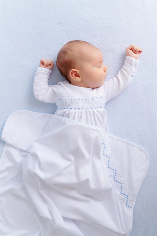 Beaufort Bonnet Sweetly Smocked Greeting Gown (Boy)