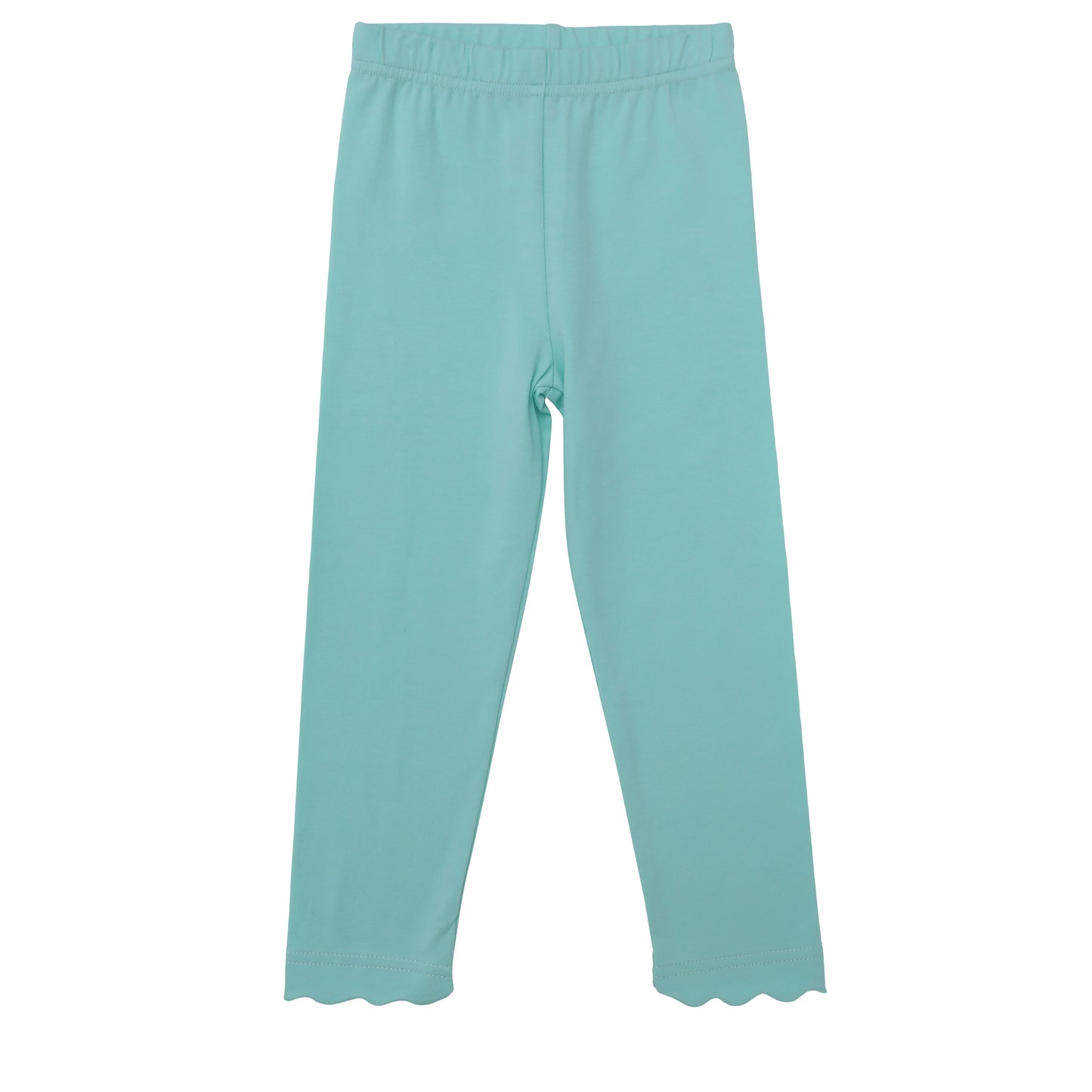 Trotter Street Scallop Leggings--Mint