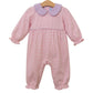 Trotter Street Katherine Romper-Light Pink Stripe/Lavender