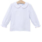 Trotter Street  Peter Pan Collar Top Light Pink