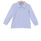 Trotter Street Jackson Polo- Light Blue Stripe
