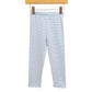 Trotter Street Scallop Leggings--Light Blue Stripe