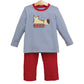 Trotter Street Constructing Christmas Pants Set