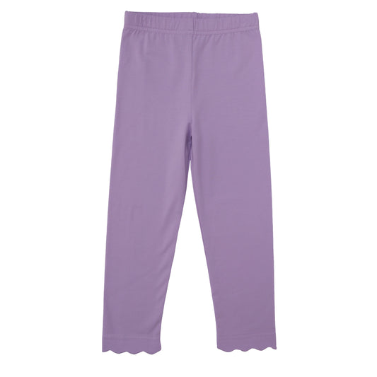 Trotter Street Scallop Leggings--Lavender