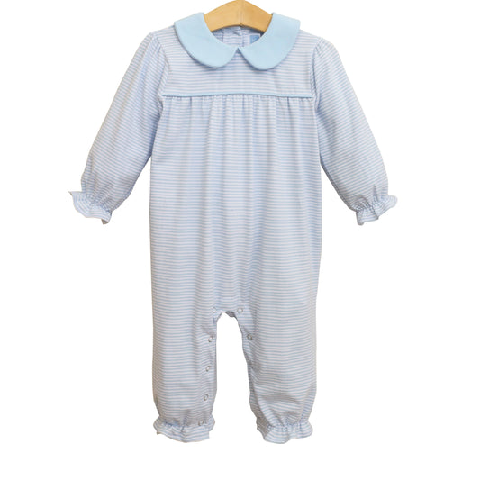 Trotter Street Abigail Romper-Light Blue