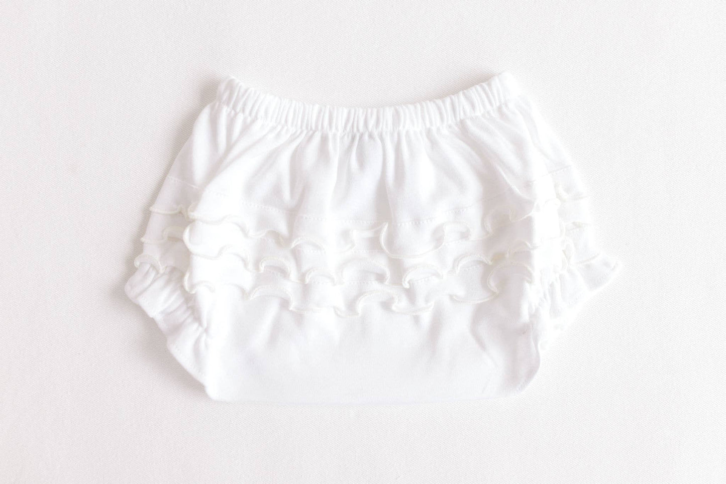 Terry Tots Diaper Cover - Ecru Ruffles
