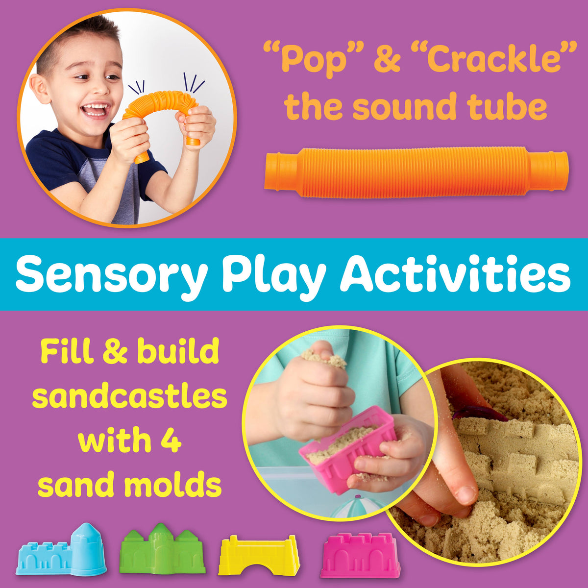 Faber-Castell Sensory Bin Beach Activity Bin for Kids
