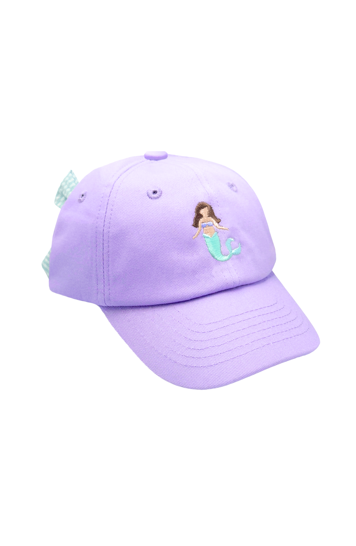 Bits and Bows Lavender Mermaid Bow Baseball Hat