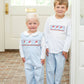 Ruth and Ralph Santa Claus Smocked Beau T-Shirt/Pants Set