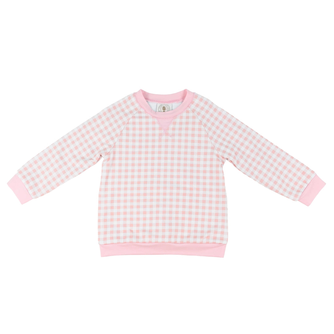 Cypress Row Pink Gingham Palmer Pullover