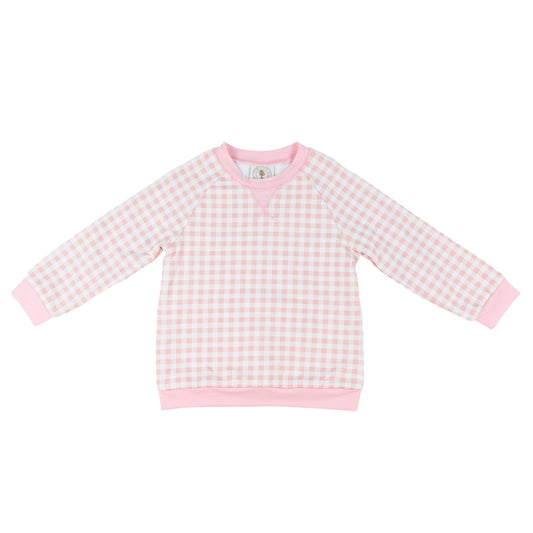 Cypress Row Pink Gingham Palmer Pullover