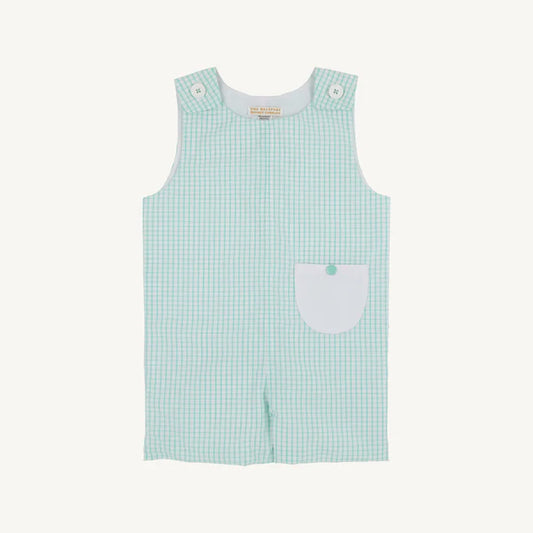 Beaufort Bonnet Prescott Pocket Jon Jon--Turks Teal Windowpane/Worth Ave White