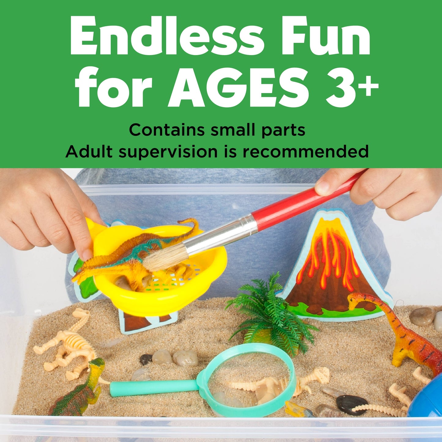 Faber-Castell Sensory Bin Dinosaur Dig Activity Bin for Kids