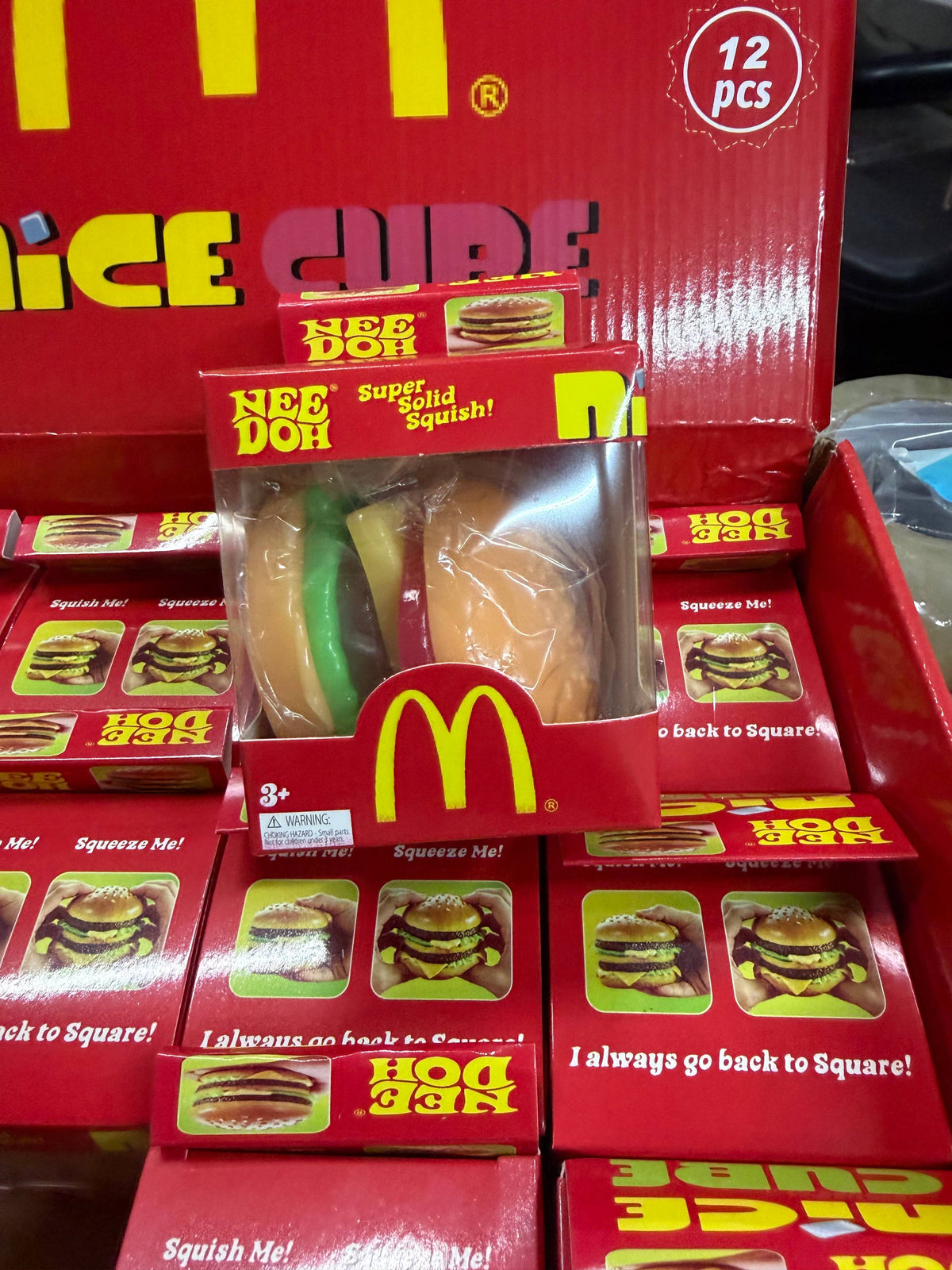 Needoh Stretchy Hamburger Squishy Burger Stress Toy