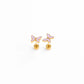 Pip Pop Post Enamel Butterfly Stud Earrings - Hypoallergenic, Flat Back
