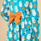 Rufflebutts Halloween Boo Bash Knit Long Sleeve Twirl Dress