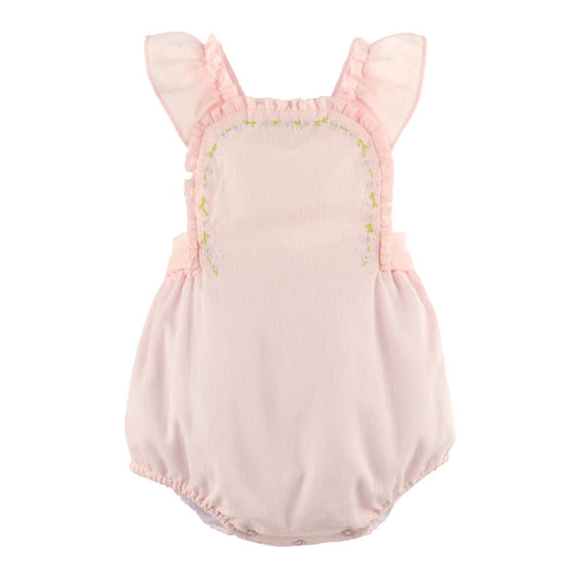 Sophie and Lucas Daisy Chain Sunsuit, Pink
