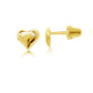 Kids 14K Gold Puff Heart Earrings