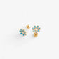 Pip Pop Post Daisy Stud Earrings - Hypoallergenic, Flat Back, Girl Gift