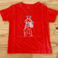 Mustard and Ketchup Short Sleeve Red Patriotic Dog