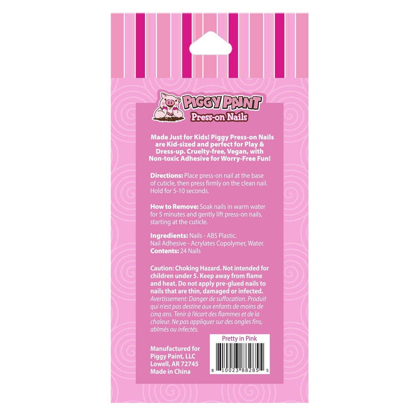 PIggy Paint Pretty in Pink Press-On Nails