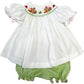 LuLu BeBe Emma Turkey Smocked Bloomer Set
