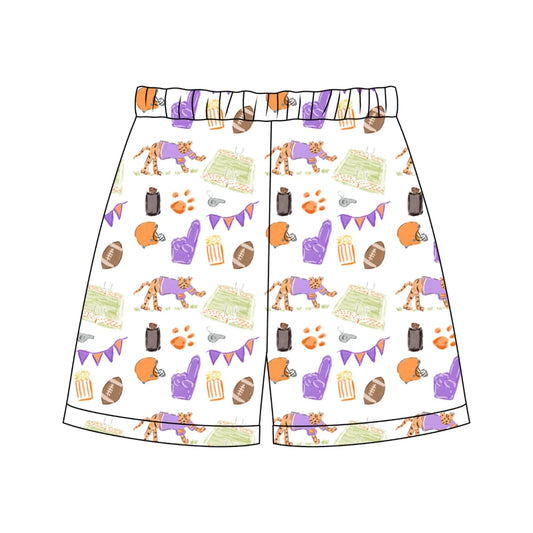 Three Little Ducks Stafford Shorts--Game Day Tiger Paws