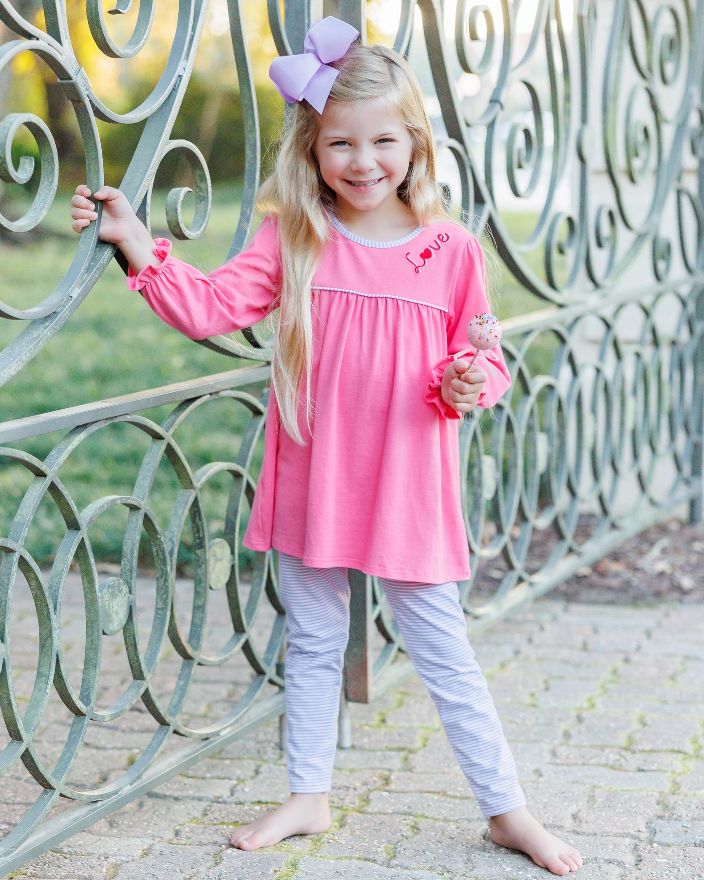 Smock Candy Jellybean Love Embroidery Pants Set