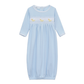 Magnolia Baby Little Ducklings Classics Smocked Gown - Light Blue