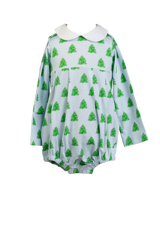 Proper Peony Blue Tannenbaum Boy's Long Sleeve Bubble
