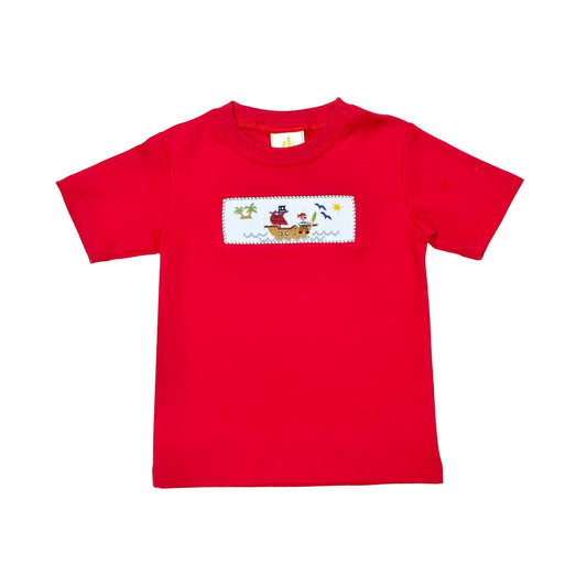 Zuccini Smocked Pirate Harry Short Set