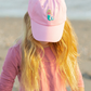 Bits and Bows Pink Mermaid Bow Baseball Hat