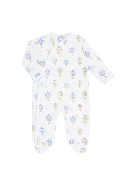 Nellapima Blue Balloons Print Crossover Footie