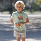 Shrimp and Grits Kids Pumpkin Paws Shirt