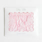 Terry Tots Diaper Cover - Pink with White Side Ruffles