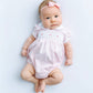 Magnolia Baby Mia's Classics Smocked Short Sleeve Bubble - Pink