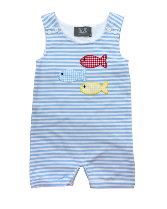 True Fish Appliqued Shortall