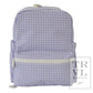 TRVL Design Mini Backer Backpack--Lilac Gingham