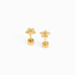 Pip Pop Post Beaded Star Stud Earrings - Hypoallergenic, Flat Back, Girl