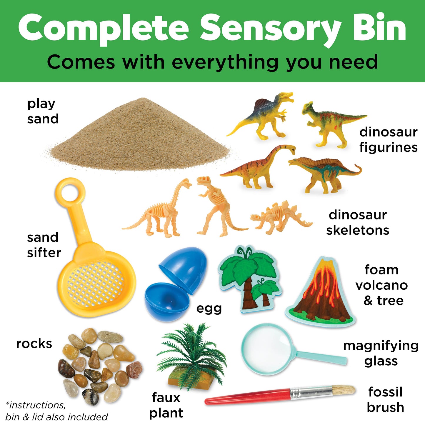 Faber-Castell Sensory Bin Dinosaur Dig Activity Bin for Kids