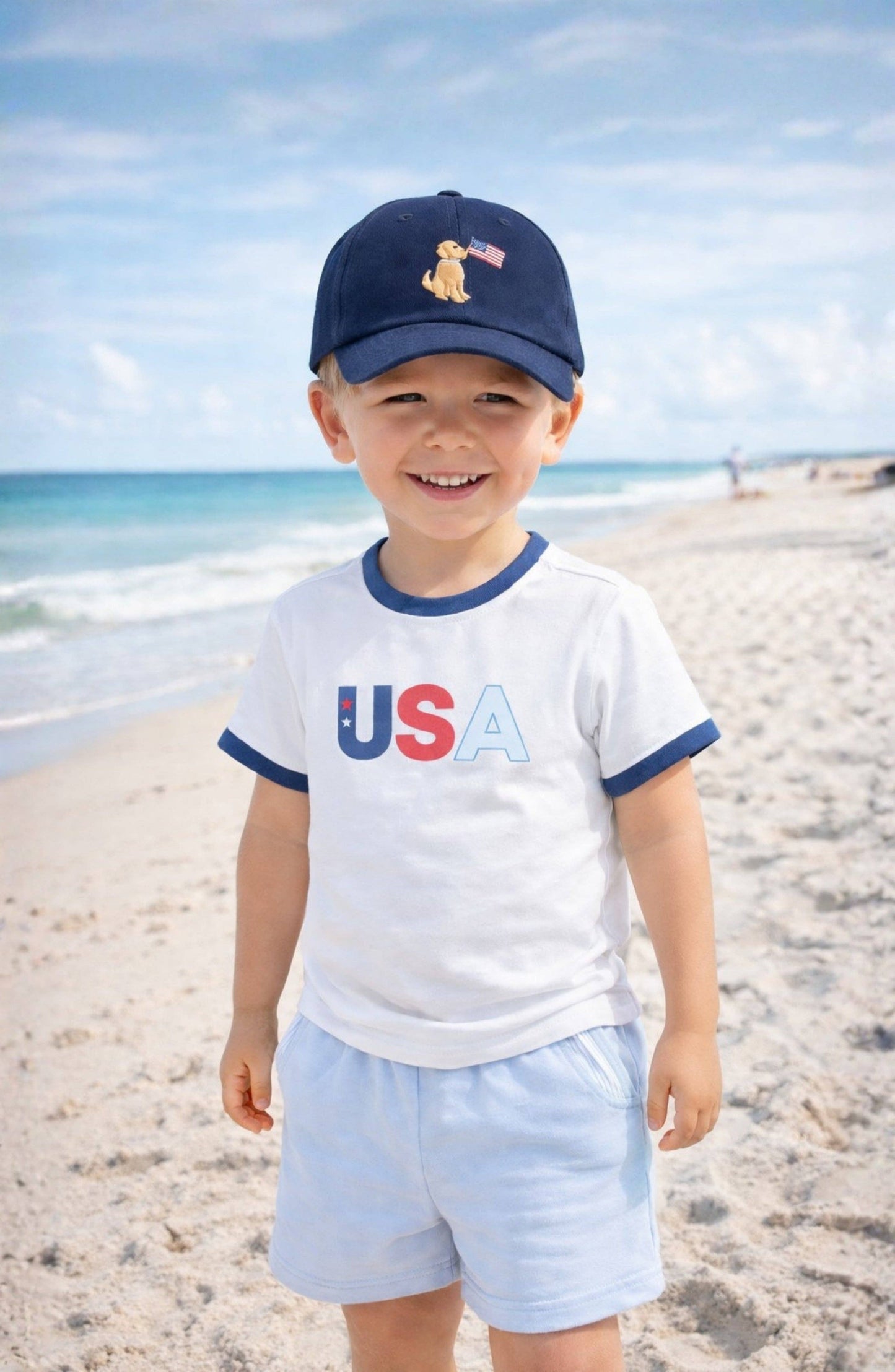 Bits and Bows The Seersucker Pocket Short - Blue