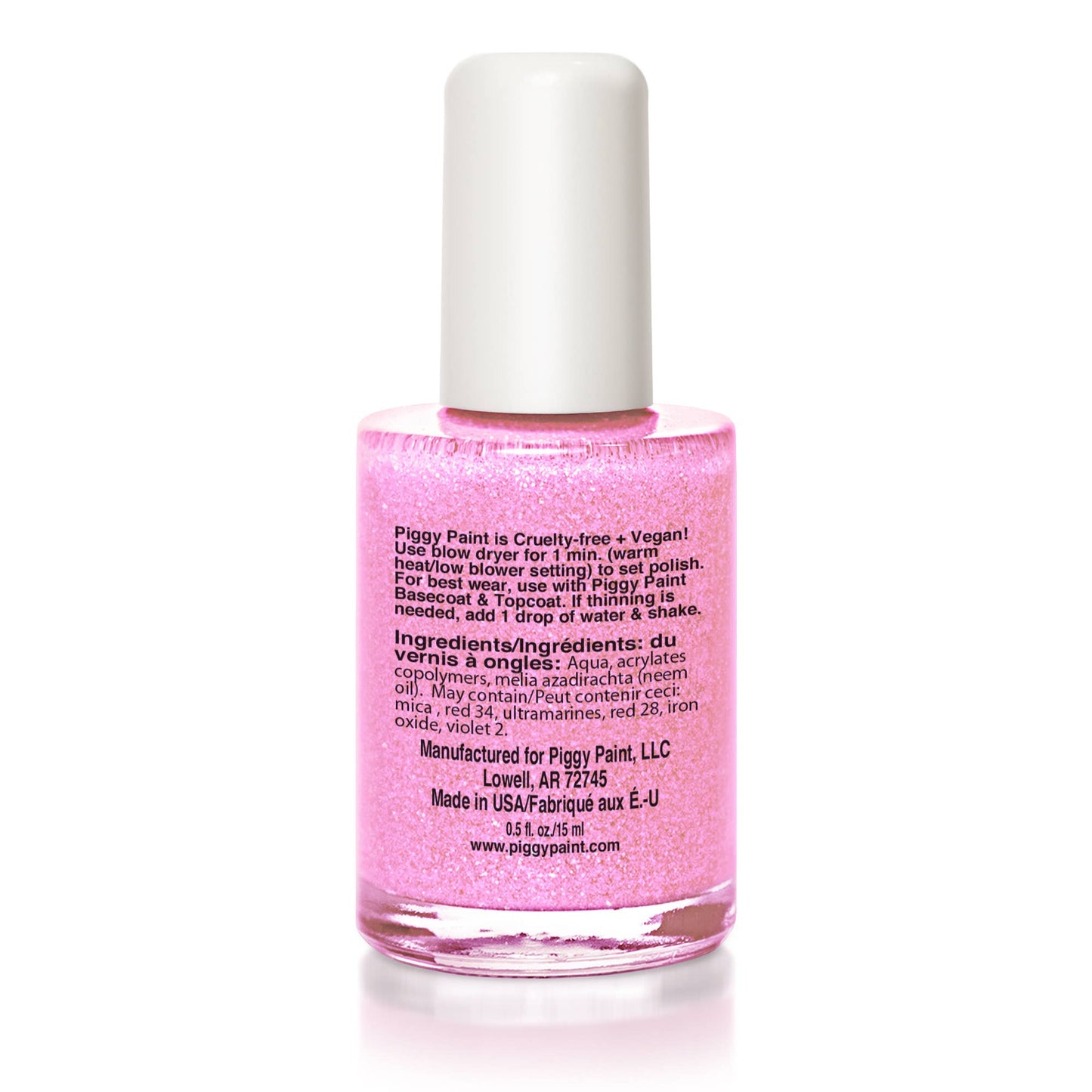 Piggy Paint Tickled Pink Non-Toxic Kids Nail Polish