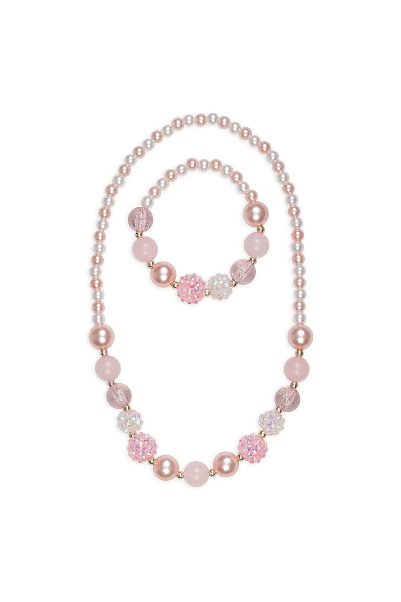 Great Pretenders Pinky Pearl Necklace and Bracelet Set, 2 Pc. Set