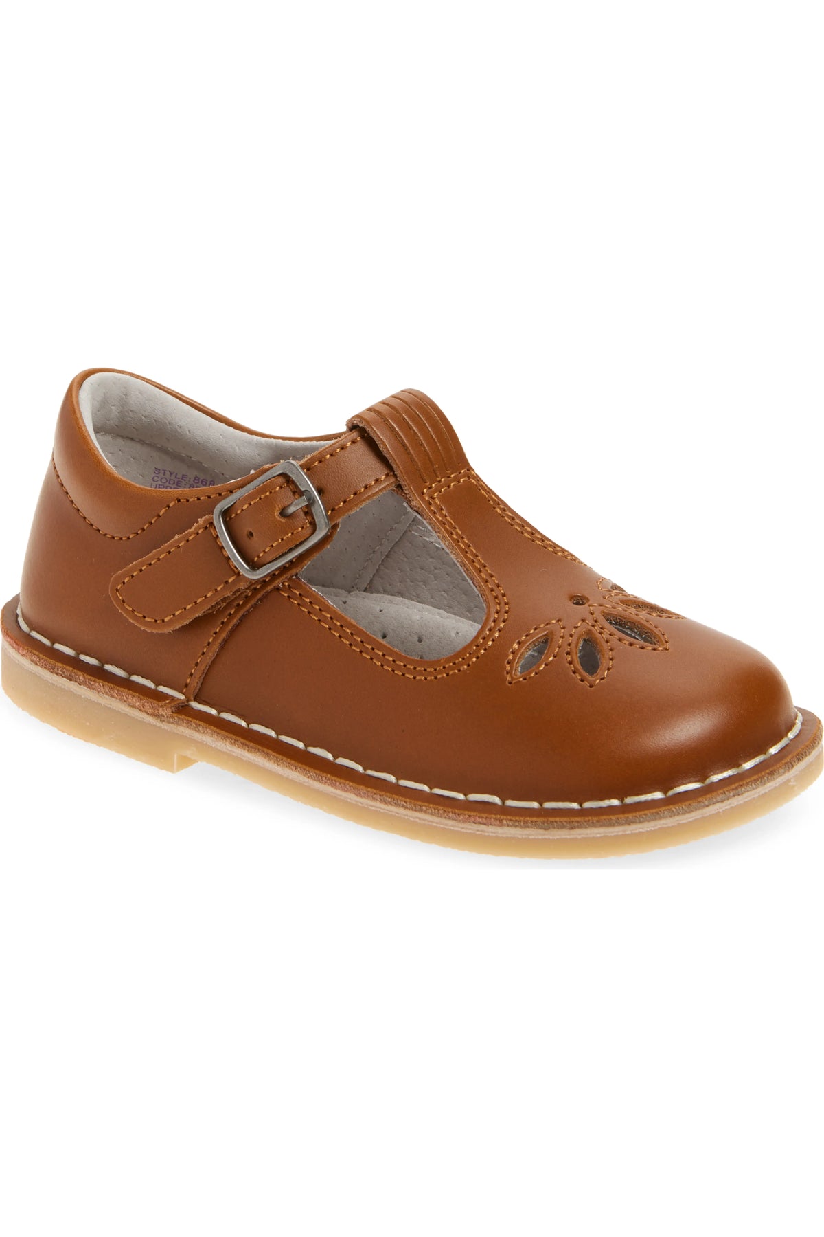 L'Amour Sienna T-Strap Mary Jane--Camel
