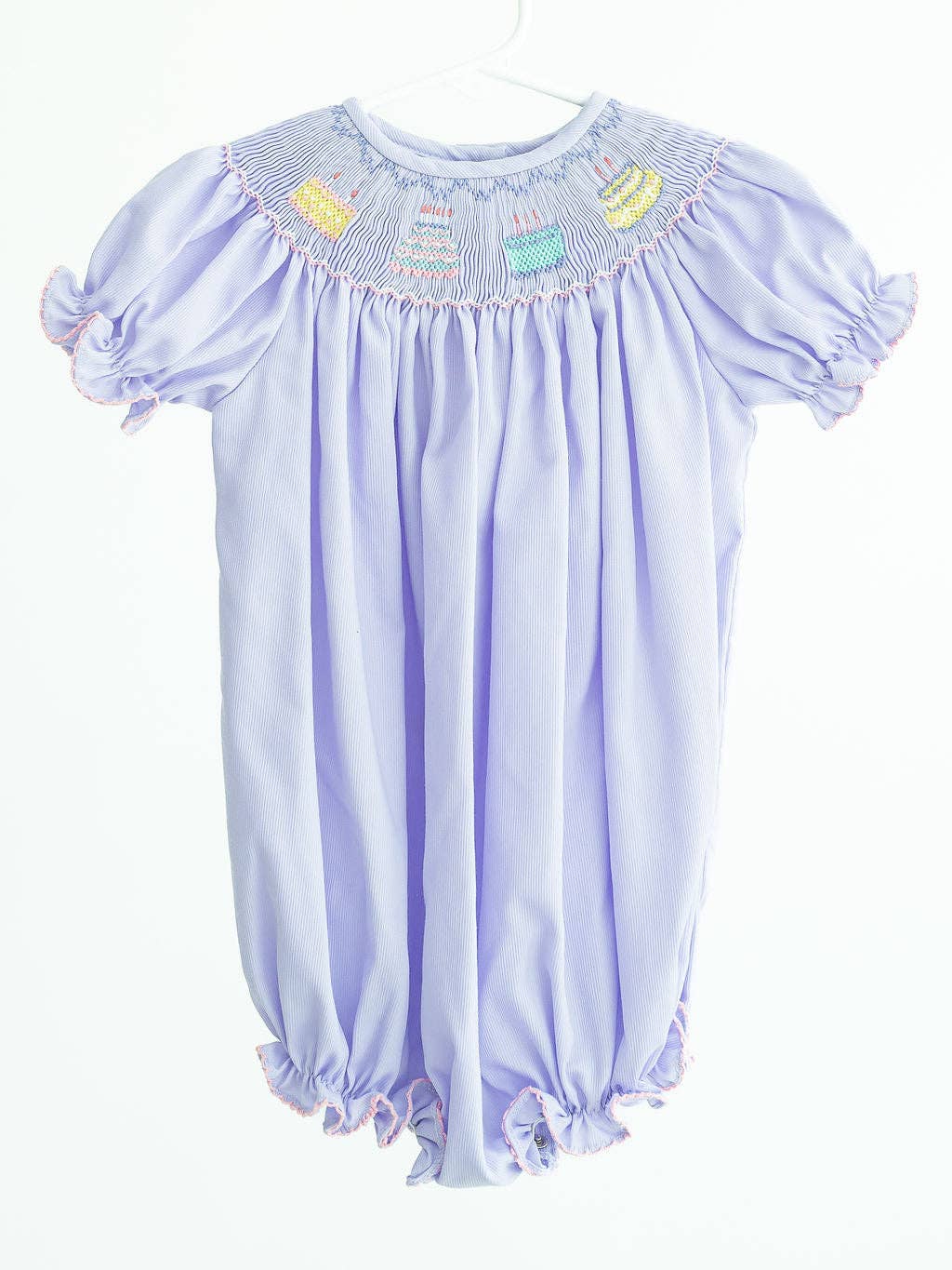 Ruth and Ralph Birthday Girl Smocked Birdie Bubble