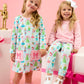 Rufflebutts Nutcracker Christmas Wishes Knit Long Sleeve Applique Pocket Swing Top & Ruffle Bloomer Set